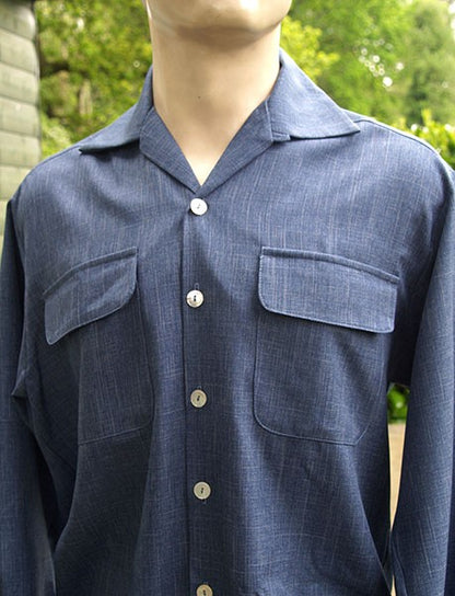 Gab Style Shirt - Indigo Blue Speck