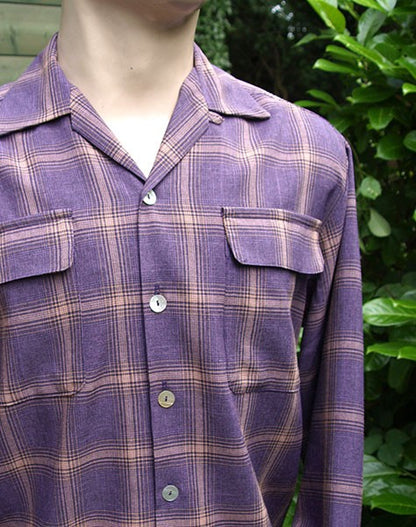Gab Style Shirt - Mauve Plaid