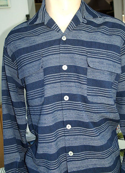Gab Style Shirt - Navy Blue Line