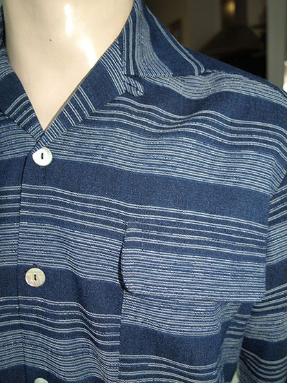 Gab Style Shirt - Navy Blue Line