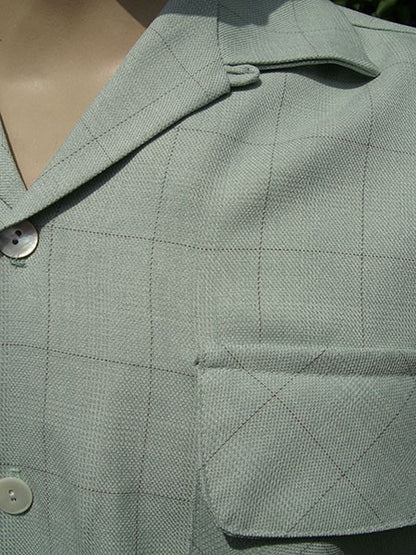 Gab Style Shirt - Pale Mint Checked