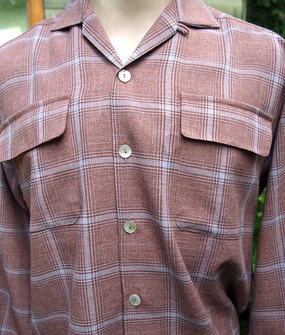 Gab Style Shirt - Rust Plaid