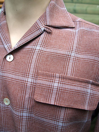 Gab Style Shirt - Rust Plaid