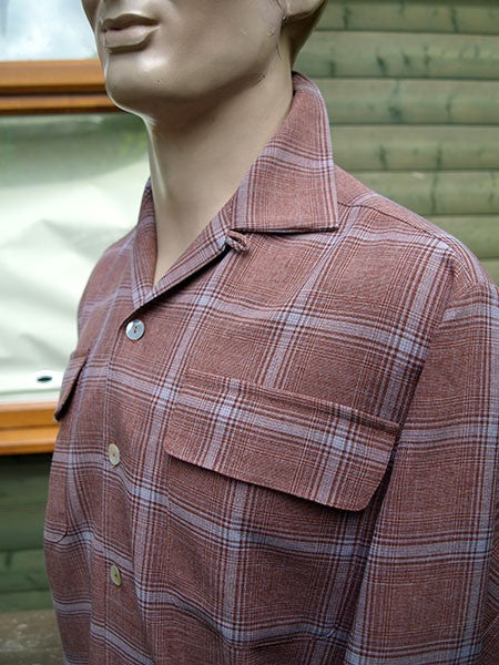 Gab Style Shirt - Rust Plaid