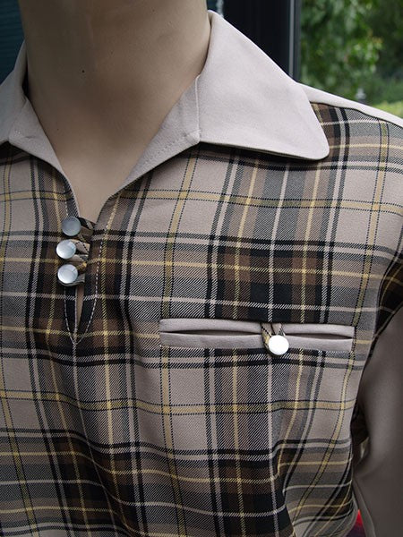 Gaucho Shirt - Beige/Brown Check