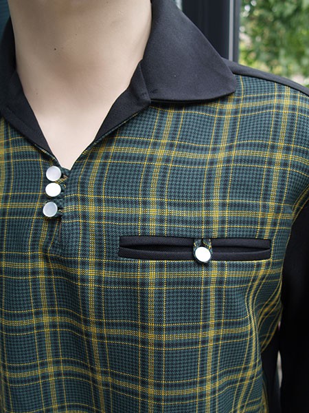Gaucho Shirt - Black/Green Check