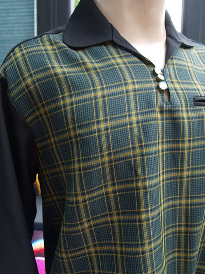 Gaucho Shirt - Black/Green Check