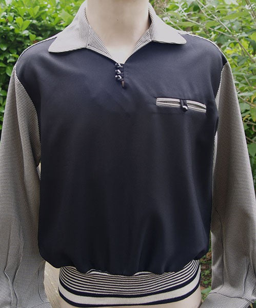 Gaucho Shirt - Black/Houndstooth Check