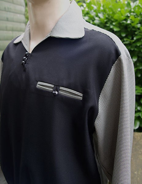 Gaucho Shirt - Black/Houndstooth Check
