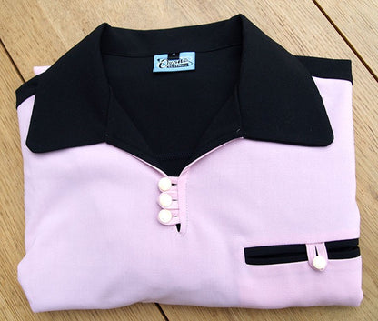 Gaucho Shirt - Black/Pink