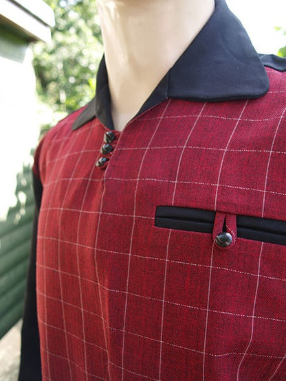 Gaucho Shirt - Black/Red Check