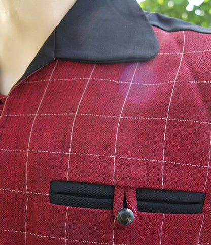 Gaucho Shirt - Black/Red Check