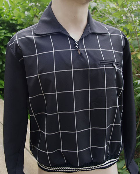 Gaucho Shirt - Black Window Pane Check
