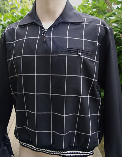 Gaucho Shirt - Black Window Pane Check