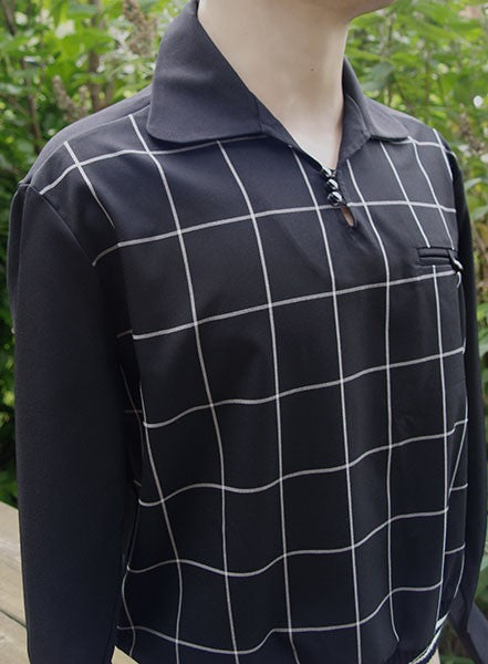 Gaucho Shirt - Black Window Pane Check