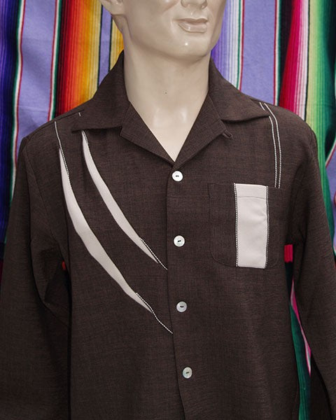 Sharks Gill Shirt - Brown/Cream