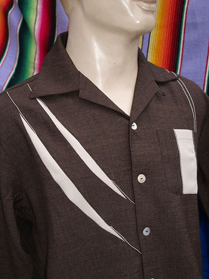 Sharks Gill Shirt - Brown/Cream