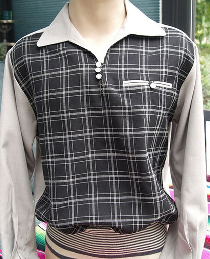 Gaucho Shirt - Grey/Black Check