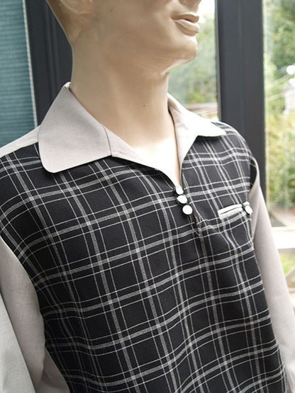 Gaucho Shirt - Grey/Black Check
