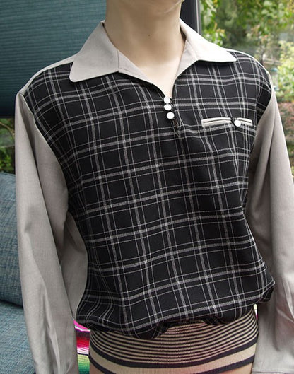 Gaucho Shirt - Grey/Black Check