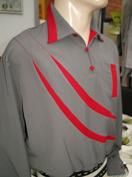 Gaucho Shirt - Grey/Red Sharks Gill
