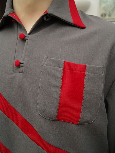 Gaucho Shirt - Grey/Red Sharks Gill