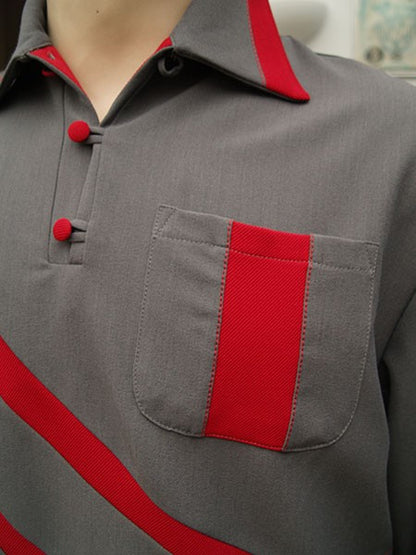 Gaucho Shirt - Grey/Red Sharks Gill