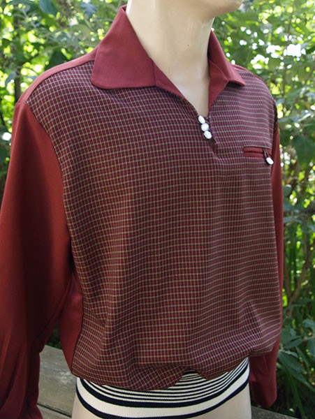 Gaucho Shirt - Rust/Burgundy Check