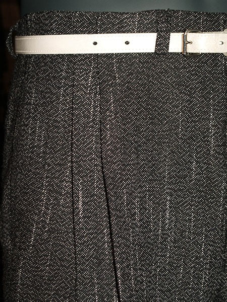 High Waisted Trousers - Black Slate