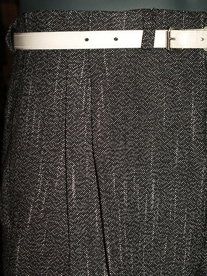 High Waisted Trousers - Black Slate