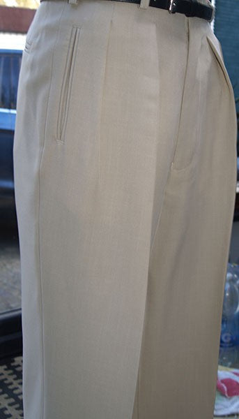 High Waisted Trousers - Cream 40Ts