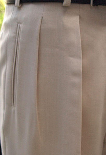 High Waisted Trousers - Cream 40Ts