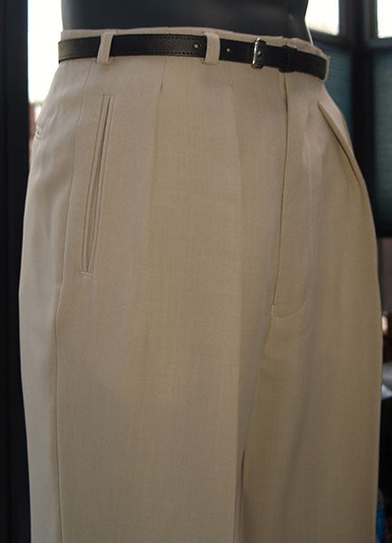 High Waisted Trousers - Cream 40Ts