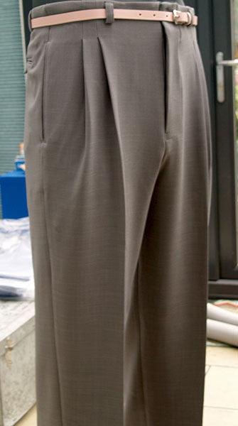 High Waisted Trousers - Dove Grey