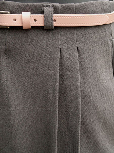 High Waisted Trousers - Dove Grey