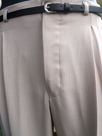 High Waisted Trousers - Light Stone