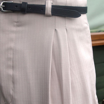 High Waisted Trousers - Light Stone