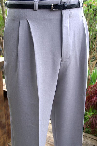 High Waisted Trousers - Pearl Grey