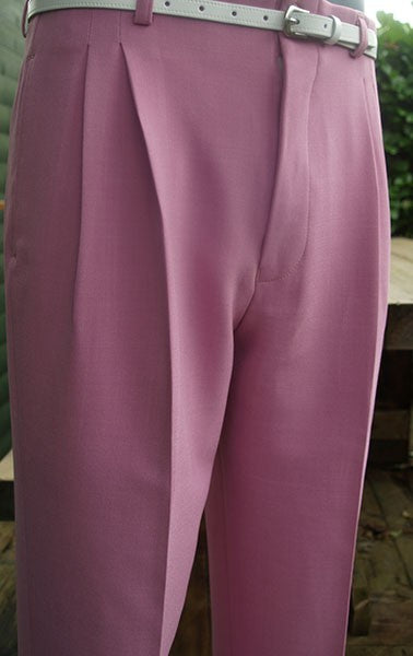 High Waisted Trousers - Pink