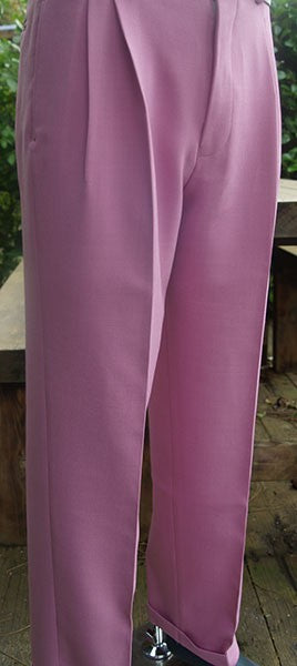 High Waisted Trousers - Pink