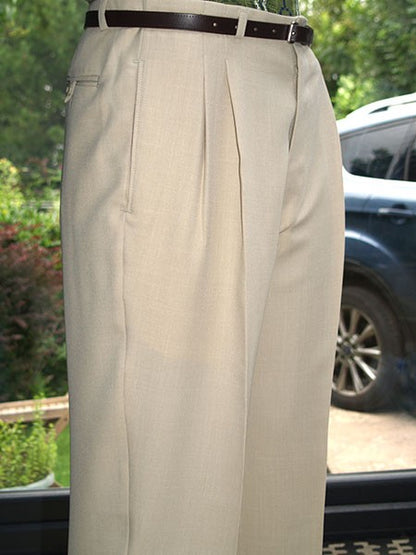 High Waisted Trousers - Soft Cream