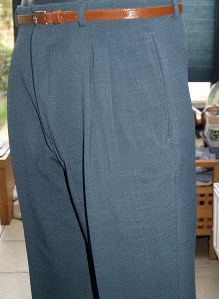 High Waisted Trousers - Teal