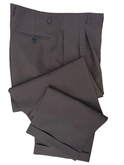 High Waisted Trousers - Dark Brown