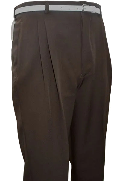 High Waisted Trousers - Dark Brown
