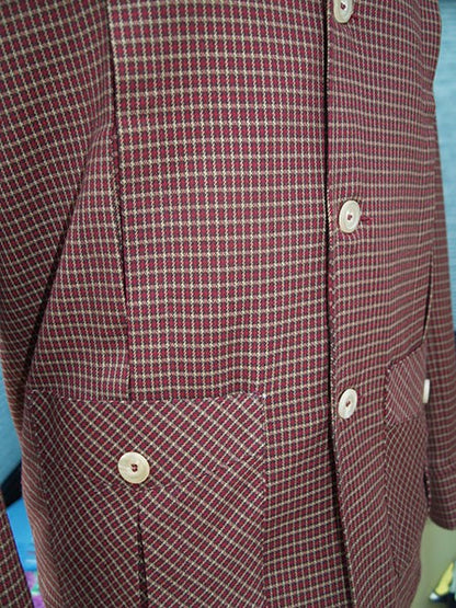 Hollywood Jacket - Dark Red Check