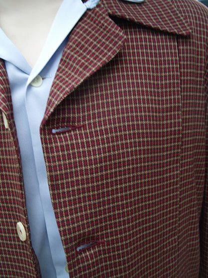 Hollywood Jacket - Dark Red Check