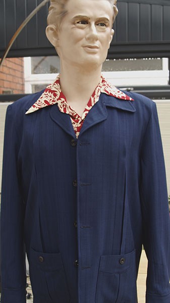 Hollywood Jacket - Navy Blue Seersucker
