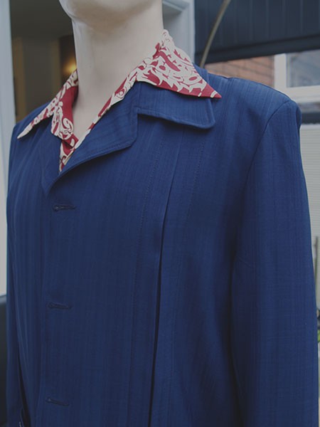 Hollywood Jacket - Navy Blue Seersucker