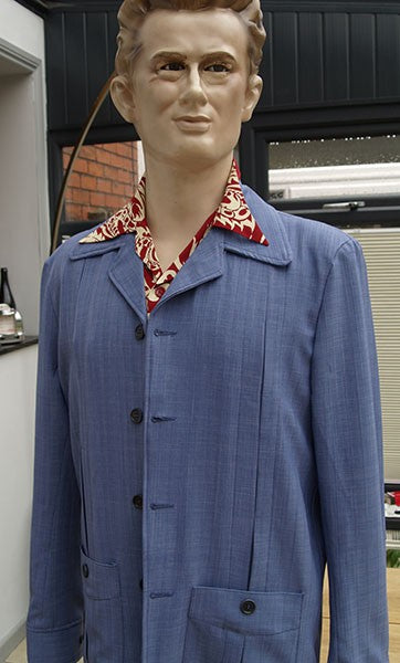 Hollywood Jacket - Powder Blue Seersucker