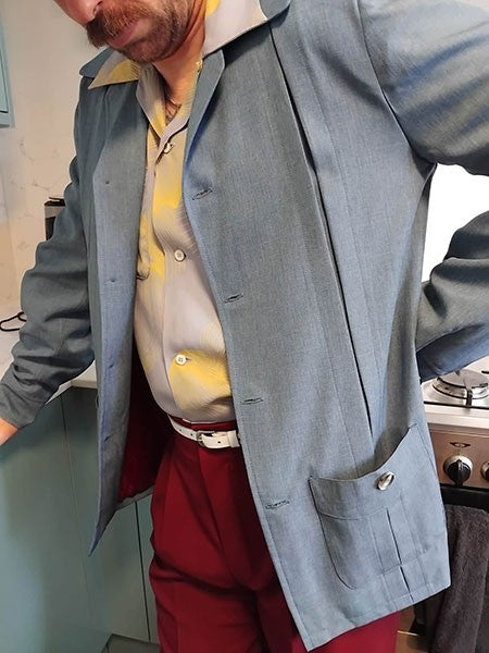 Hollywood Gab Jacket - Blue Slate